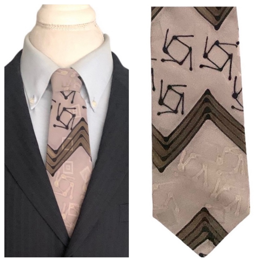 Robert Daskal Vintage Silk Tie Collab with Vlad Milyabskey Multicolored Men’s